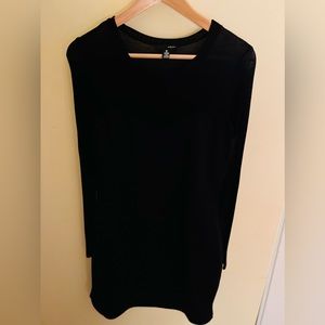 Aqua black dress, size M